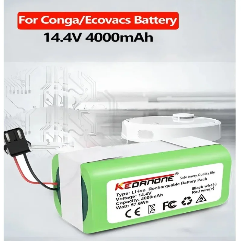 

Original High-quality14.8V 3500mAh Li-ion Battery for Conga Excellence 950 990 1090 1790 1990 Deebot N79S N79 DN622 Eufy Robovac