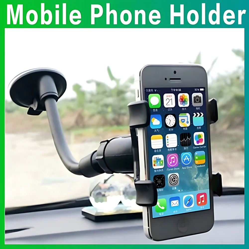 STONEGO Dashboard Phone Holder for Car 360° Widest View 9in Flexible Long Arm Universal Handsfree Auto Windshield Air Vent Mount