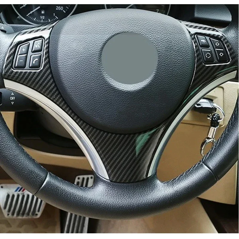 핸들 패널 장식 커버 스티커 액세서리, BMW 1 3 시리즈 E90 E92 E93 2005-2012 X1 E84 E82 E87