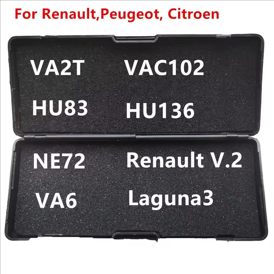 LiShi 2 in 1  Renault V.2 Laguna3 VA2T VA2 HU83 NE72 VAC102 HU136 VA6 Locksmith Tools For Renault,Citroen Peugeot car keys