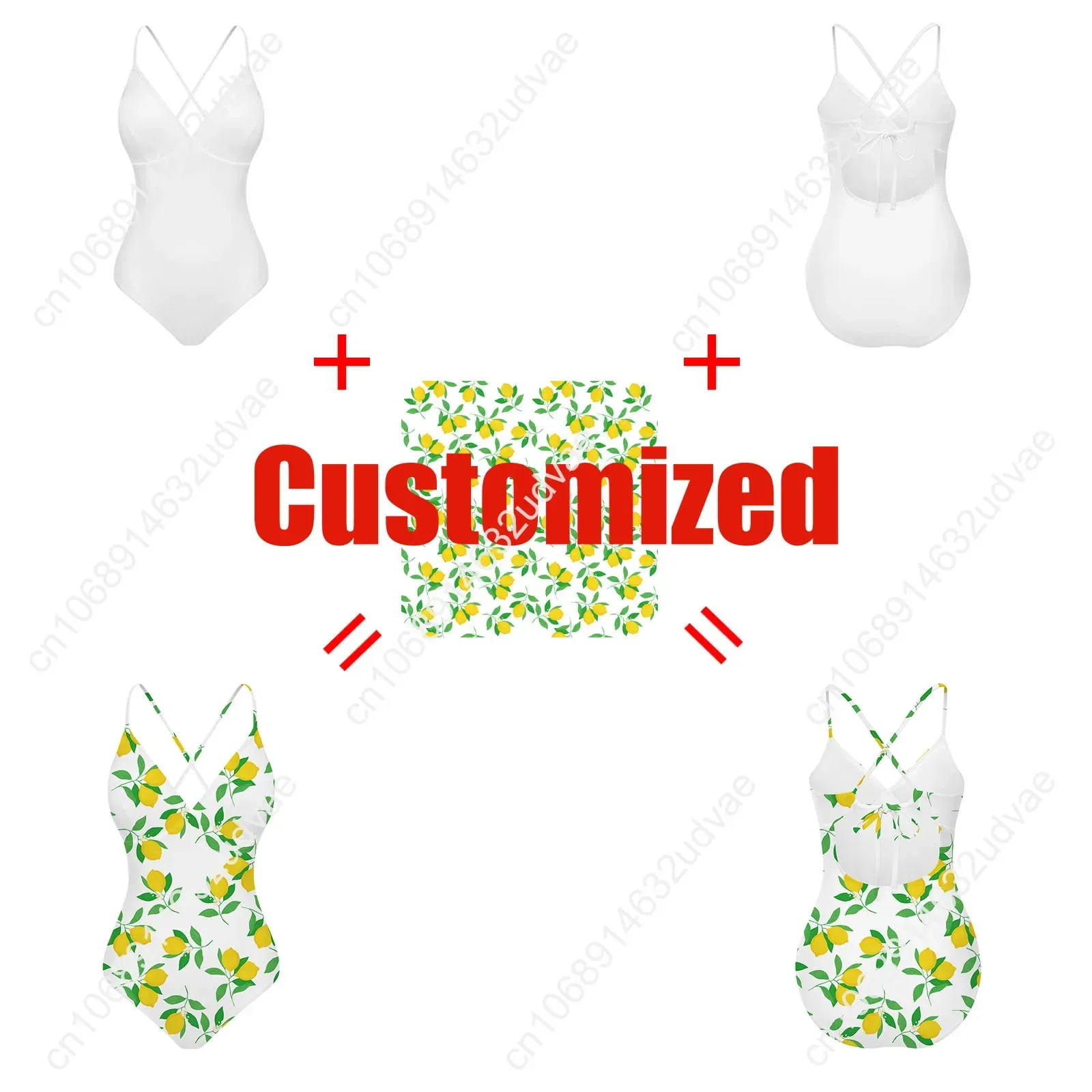 Lady Gaga V-neck Halter Back Swimsuit Womens Bathing Suits Personalized Bikini Pool Party Swimwear Custom Made Beachwear view 5