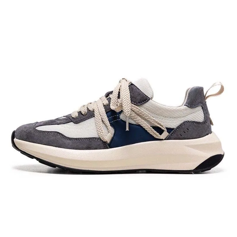 

2023 fashion men shoes height increasing 6 cm casual shoes thick sole comfortable sneakers outdoor sports shoes