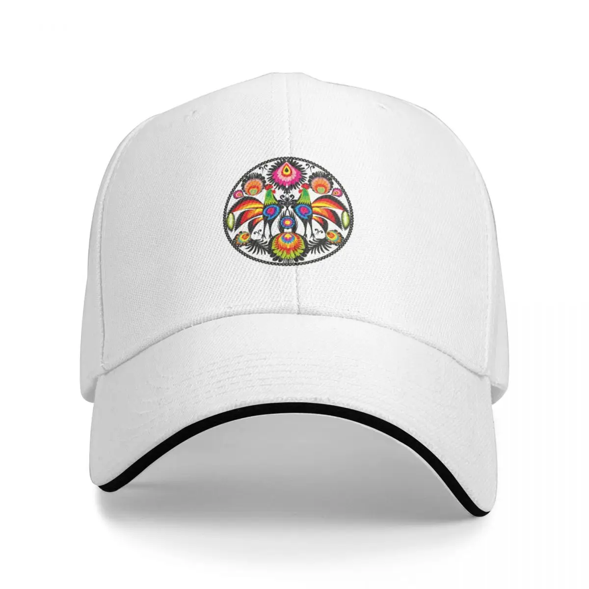 polish folklore - wycinanki from lowicz Baseball Cap Gentleman Hat Hood funny hat Men's Luxury Women's