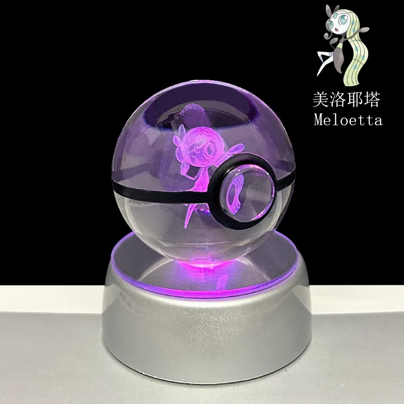 50-80MM Monster Spirit Crystal Ball 3D Ghost Gengar Dragon Night Light Bulb Glass Crystal Ball Figurine Beat Birthday Gift - view 5