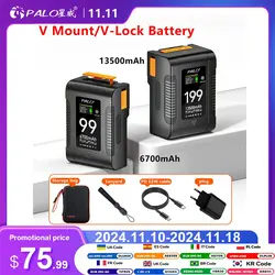 New V-Lock BP Batteries BP-99 BP-199 V Mount Battery for Type-C USB Micro pocket batteries for cameras smartphones laptops