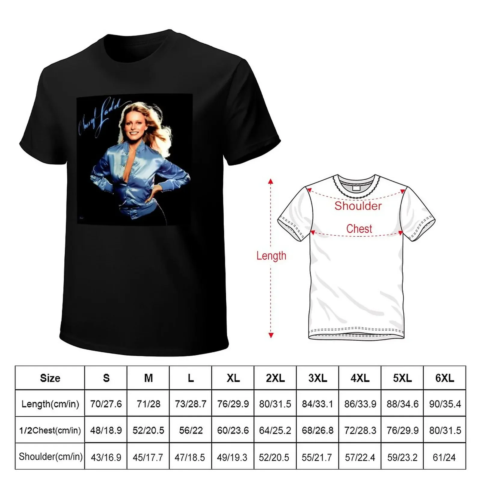 Vintage: Cheryl Ladd Eponymous Album T-Shirt cute tops Blouse plain plain t shirts men