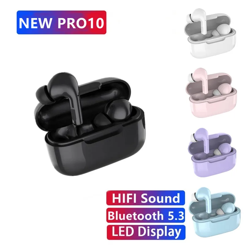 PRO10 Original Wireless earphones Dual In Ear headphones Ultra Long Standby Running Bass Sport earburd music headset with Mic