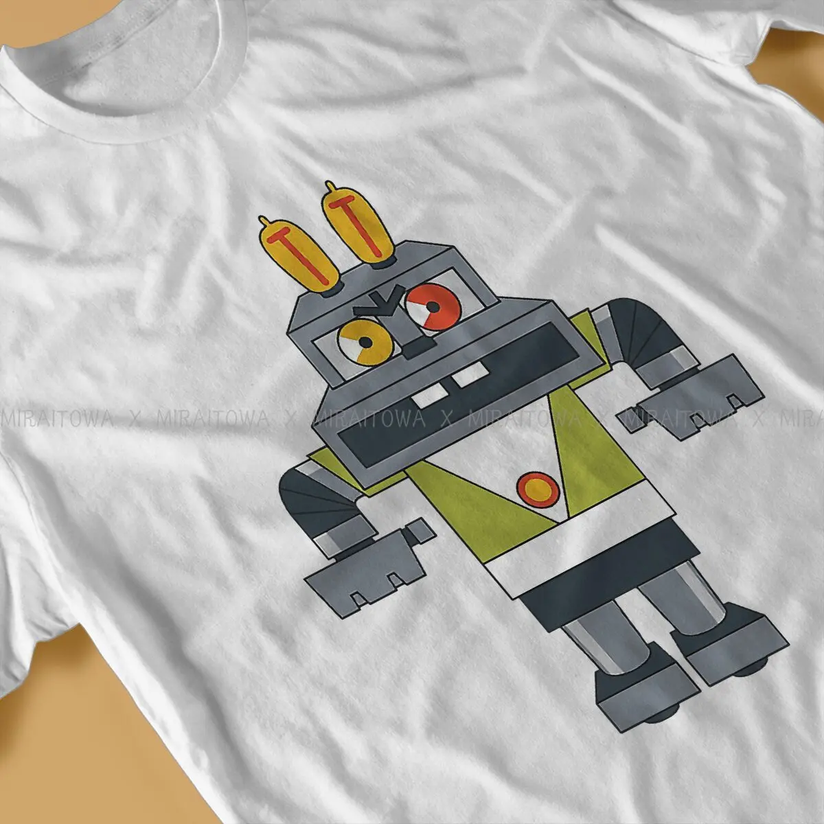 Nu Pogodi Wolf Rabbit Russian Soviet Cartoon Crewneck TShirts Classic Robot Distinctive Homme T Shirt New Trend Clothing 6XL