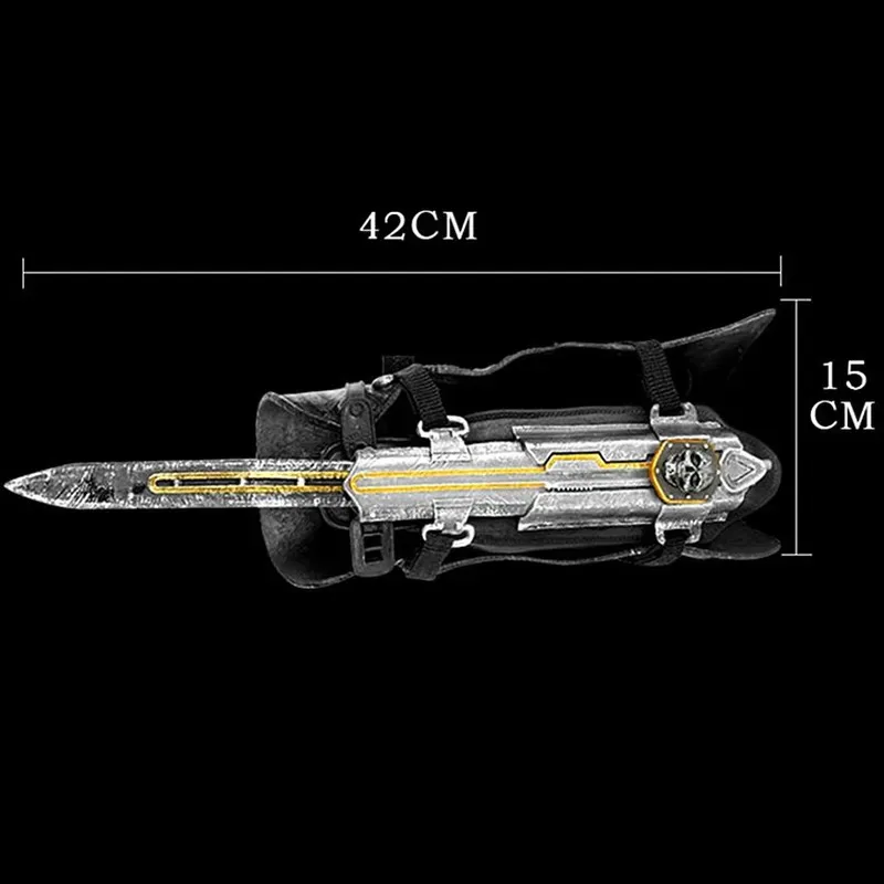Creed Скрытый лезвие Рукав Меч Рисунок Скрытый лезвие Эдвард Оружие Рукава Мечи могут выбросить Косплей Модель игрушки