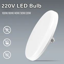 220V LED Bulb E27 Base Household Energy Saving Lamp 20W 30W 40W 60W 100W Indoor Lighting Flying Saucer Light Ampoule E27