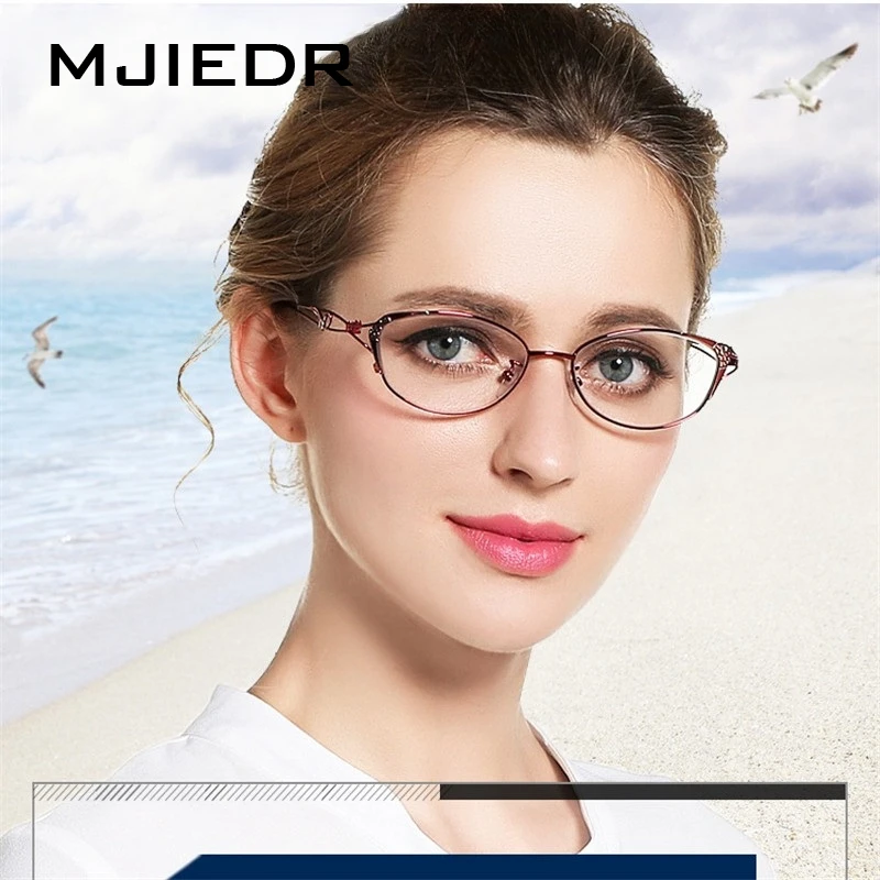 

MJIEDR Fashion Woman's Eyeglass Frame Myopia Optical Glasses Prescription Spectacles Frames For Woman lentes opticos mujer