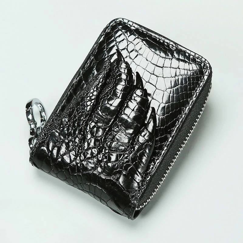 2026 موضة جديدة للرجال حاملي البطاقات والهويات التمساح جلد طبيعي قصير المنظم محفظة الصبي العلامة التجارية الفاخرة حامل بطاقة الرجال محفظة