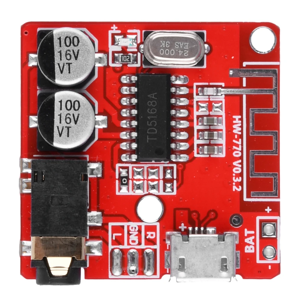 BT5.0 papan dekoding Audio MP3, 5W + 5W Stereo d-class modul penguat WAV + APE + FLAC + MP3 Lossless Decoding