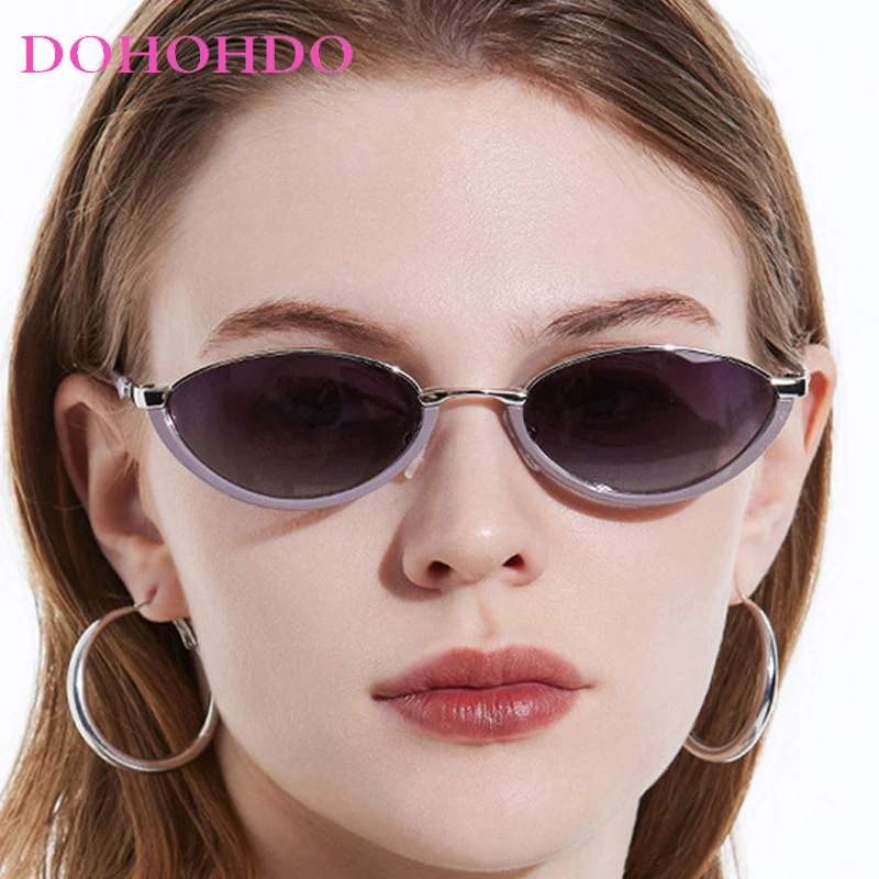 

Trendy Designer Small Cat Eye Women Sunglasses Luxury Brand Retro Metal Frame Men Sunglass Outdoor Travel Shades Ladies UV400