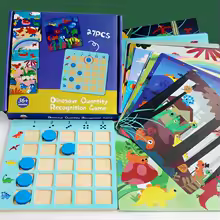 Dinosaures à Compter - Jeu Montessori de Logique Mathématique