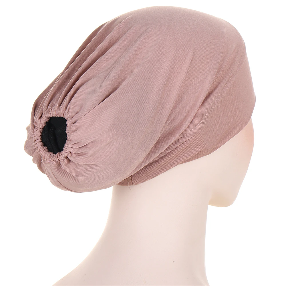 Mulheres Criss Cross Elastic Muçulmano Hijab, Chemo Cap, Head Wear, Inner Hat, Underscarf, Osso Bonnet, Headcover, Turbante, Mulheres