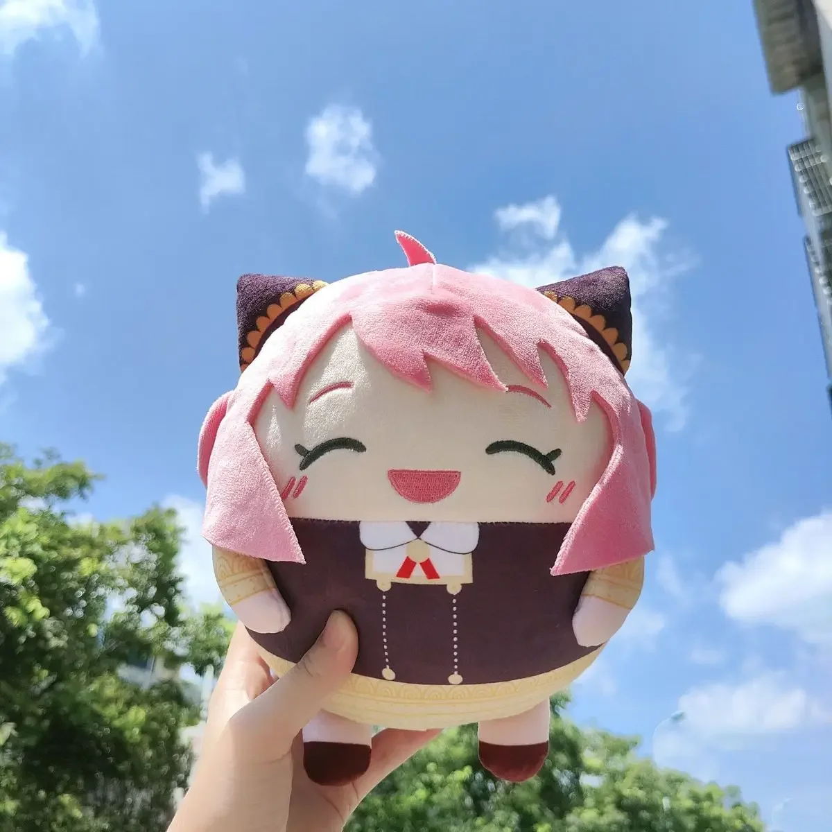 20 Cm Anime SPYxFAMILY Plush Doll Anya Plump Bolster Stuffed Plush Doll Forger Stuffed Toys for Kids Adult Peripheral Smilie