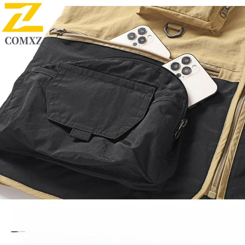 Men's Casual Vest Outdoor Multi Pocket Photography Fishing Lightweight Vests Utility Classics Spring And Autumn Baggy Waistcoat