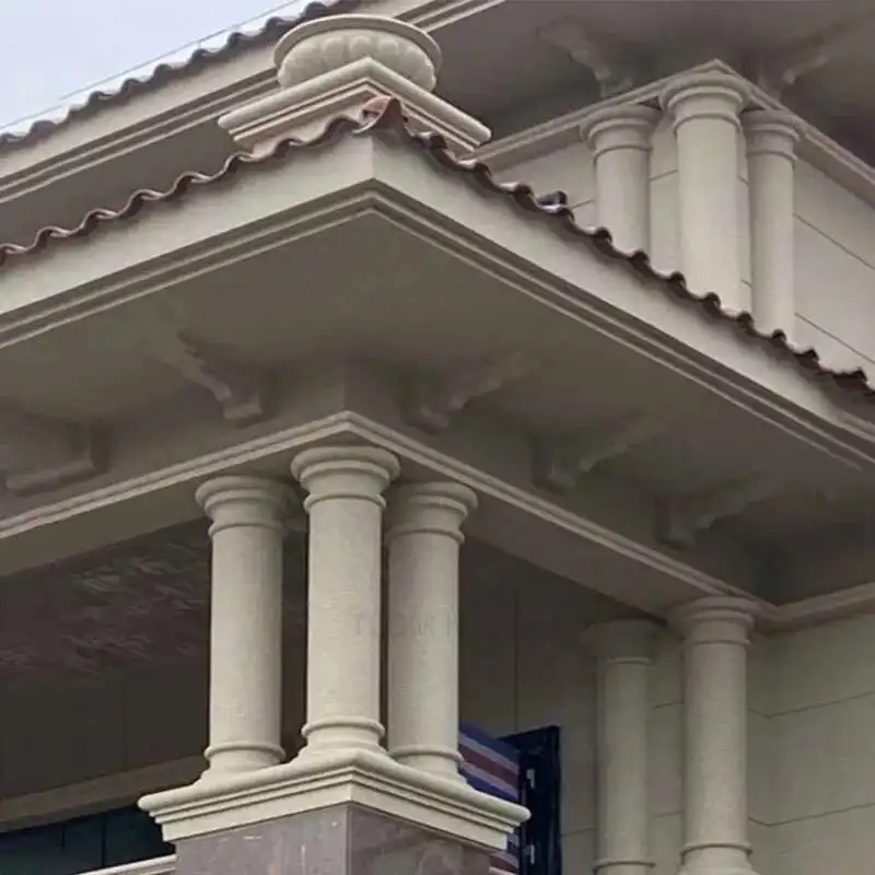

European Roman Column Head and Foot cement Mold Villa Outdoor Garden Gate Fence Thickened Concrete Column Cap and Foot Mold