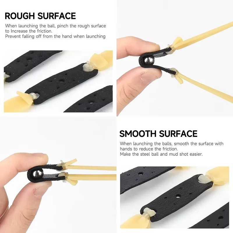 2,0 mm verdicktes Schleuder-Gummiband, 5/10 Stück, flache Katapultbänder, Schleuder-Schießzubehör, geeignet für Outdoor-Aktivitäten – Detail 4