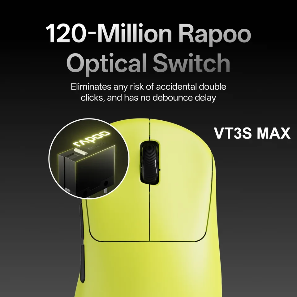 Rapoo VT3S /VT3S MAX GEN-2 Wireless Gaming Mouse True 8K Wireless