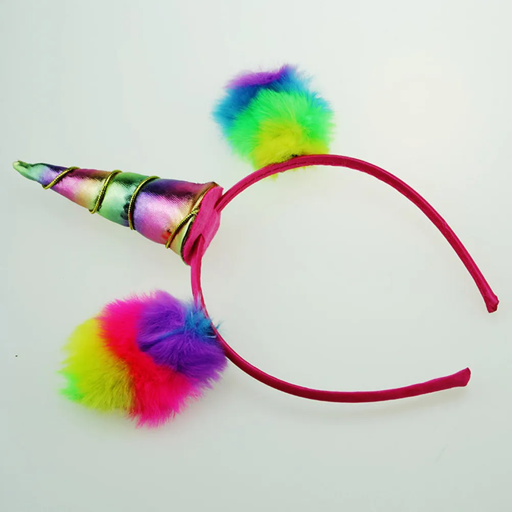 

Легкая повязка на голову с единорогом, детские ободки для волос, удобные детские резинки для волос, для карнавала, дня рождения, Рождества, Нового года, вечеринок