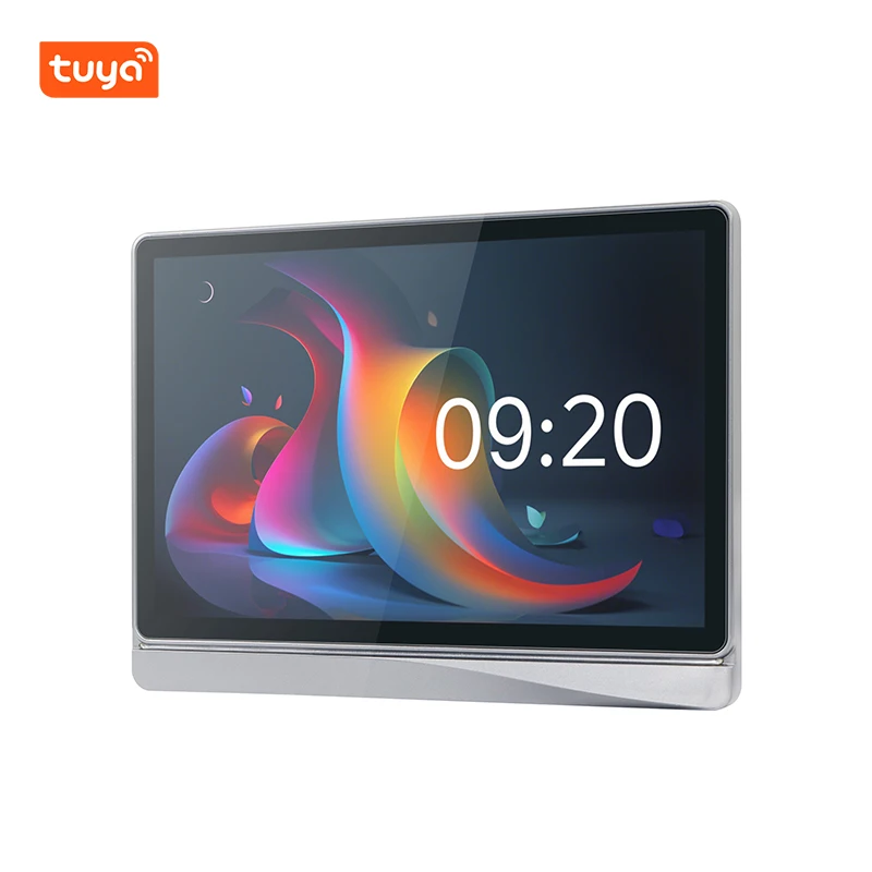 Tuya Smart IP 2MP Video intercomunicador puerta de metal teléfono con control de acceso con tarjeta IC y pantalla táctil de 10 pulgadas