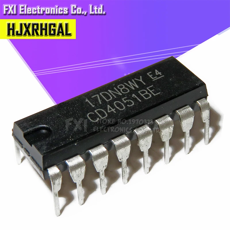 100PCS CD4051BE DIP16 CD4051 DIP