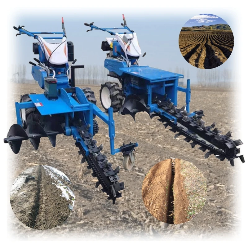 Chainsaw Trencher Machine Digger Chain Trench Digging Trencher Machine Mini Automated Canal Trencher Machine Minidigger
