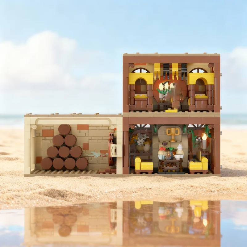 

769pcs MOC Harry Hufflep Ff Common Room Set Modular Model Building Blocks Christmas Gifts Toy DIY Construction Creative Idea