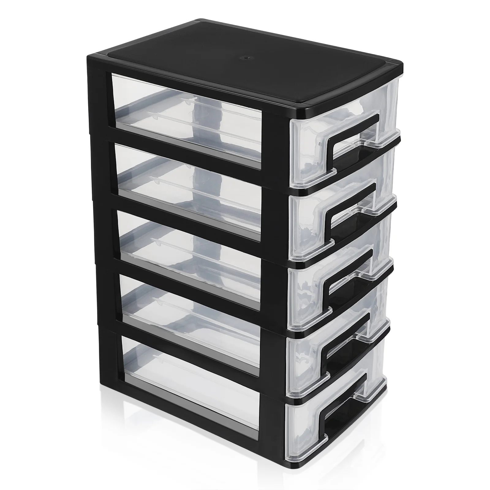 Desktop Organizer Storage Drawers Office Cabinet Type Closet with Mini Small Table