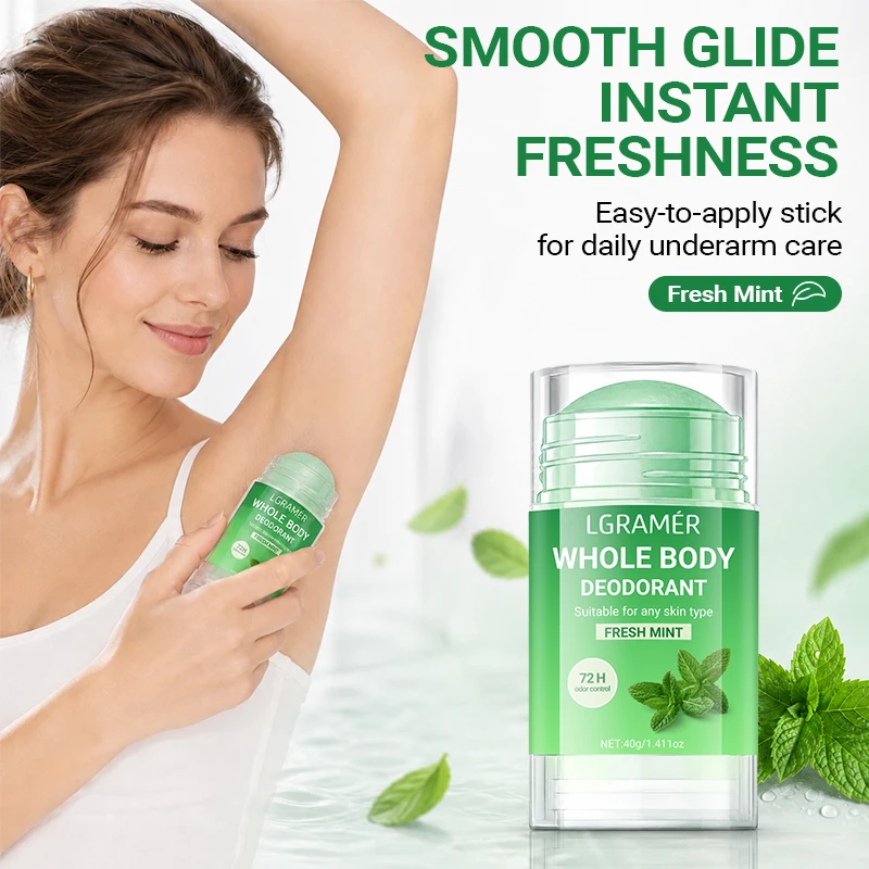 

Mint Fragrance Underarm Antiperspirant Deodorant Stick Portable Body Odor Remover Lasting Armpit Anti Sweaty Stick For Women Men