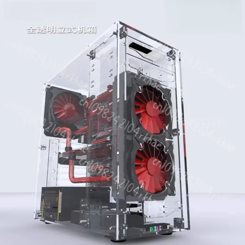 DIY New Desktop Package One Organic Glass Acrylic Personalized Full Transparent Case Vertical ATX
