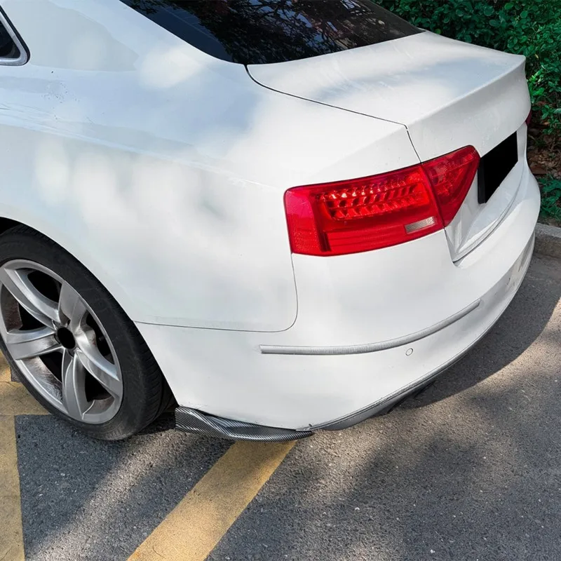 ABTC-Rear Splitter Spoiler For Audi A5 8T Coupe 2 Door Sline 2013-2017 Rear Bumper Canard Diffuser Protector Cover Car