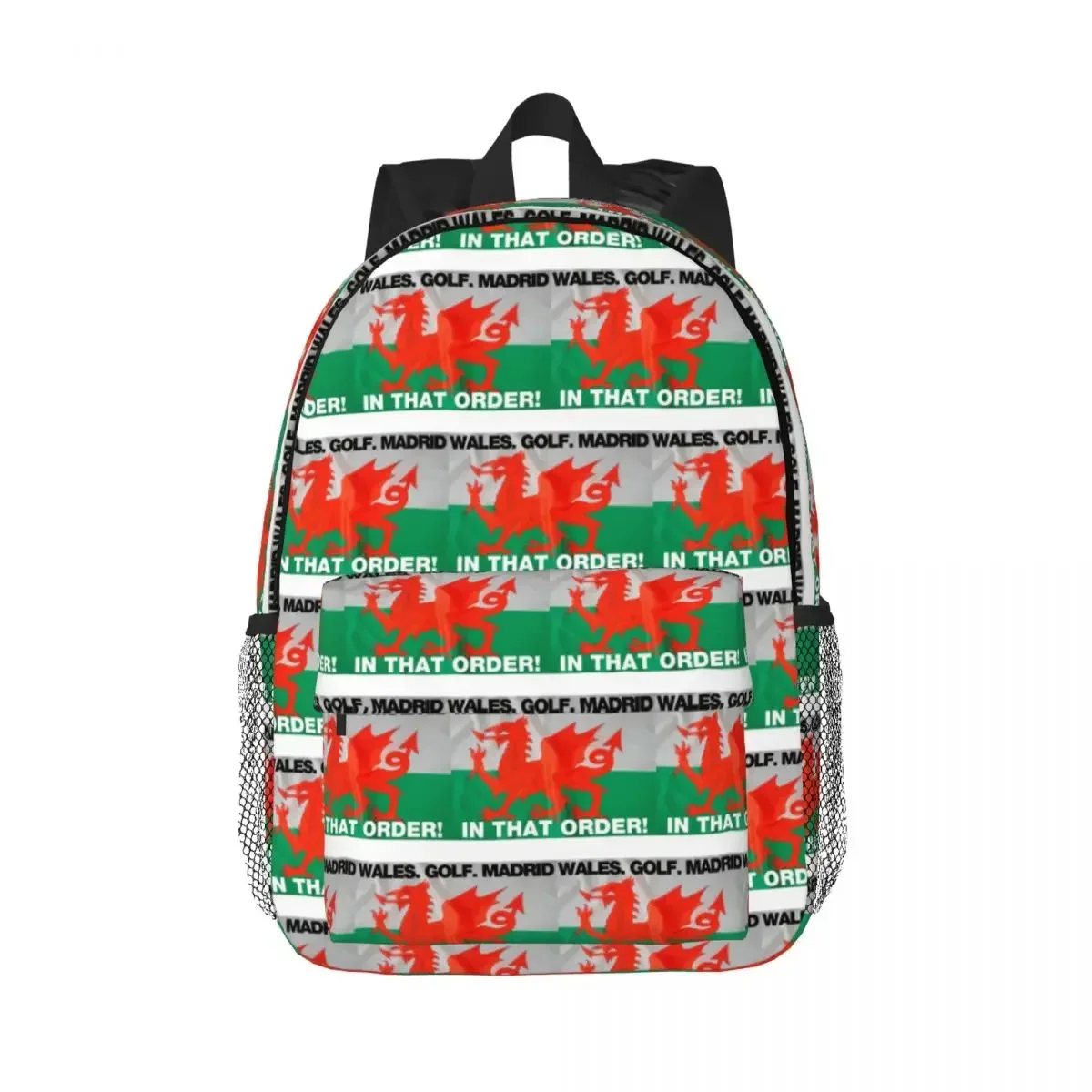 WALES GOLF MADRID Backpacks Boys Girls Bookbag Fashion Children School Bags Laptop Rucksack Shoulder Bag Large Capacity