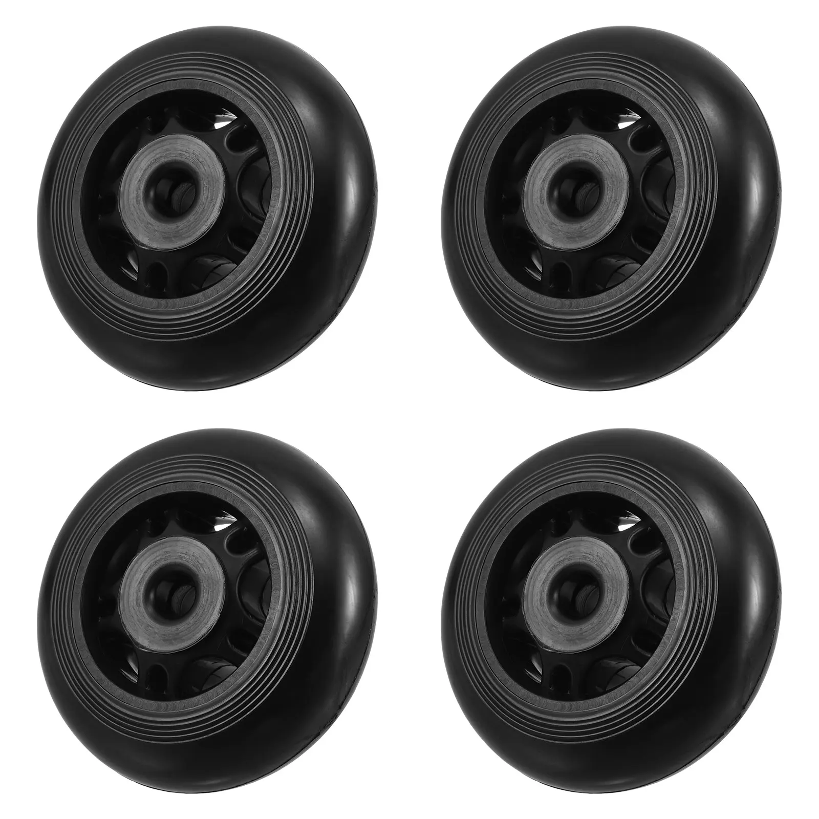 

4pcs Fitness Equipment Accessories Durable Roller Wheels for Gym Home Exercise Machines Smooth Movement Black Color