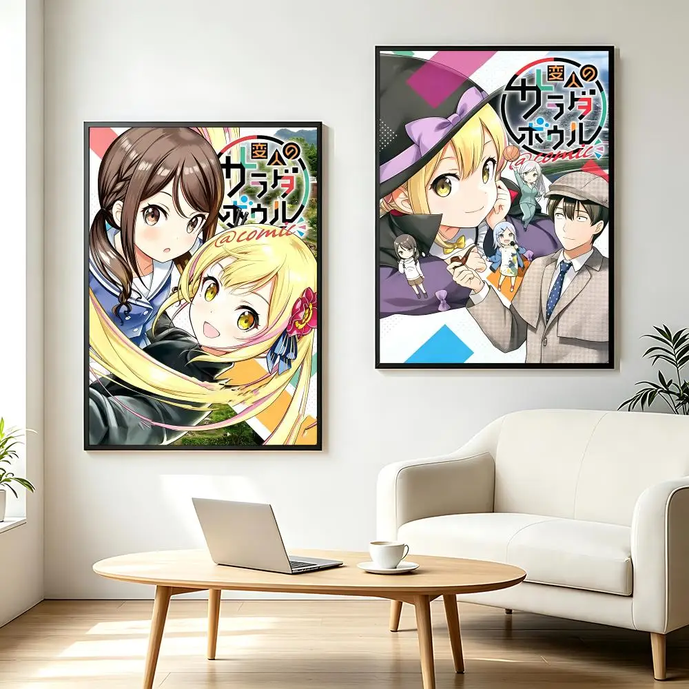 anime Salad Bowl of Eccentrics Poster HD Printing Fresh and Nordic Home Decor Wall Art for the Living Rooms Hallways Gift Giving
