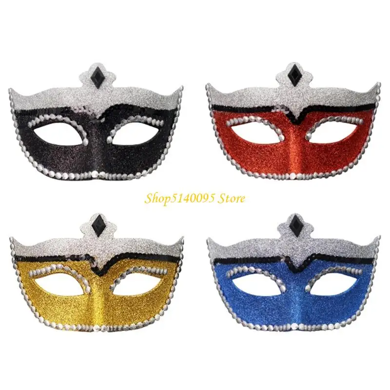 

DXAE Heecting Safe Plastic Lace Mask для маскарадов Balls Lightweight Design с блестящими диспенсированием.