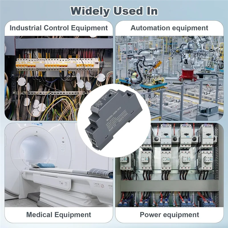 

A88E-DIN Rail Transformer Input 100-240V AC 50/60Hz To 5V DC 3A 15W-Power Supply For Industrial Or For Home Automation Systems