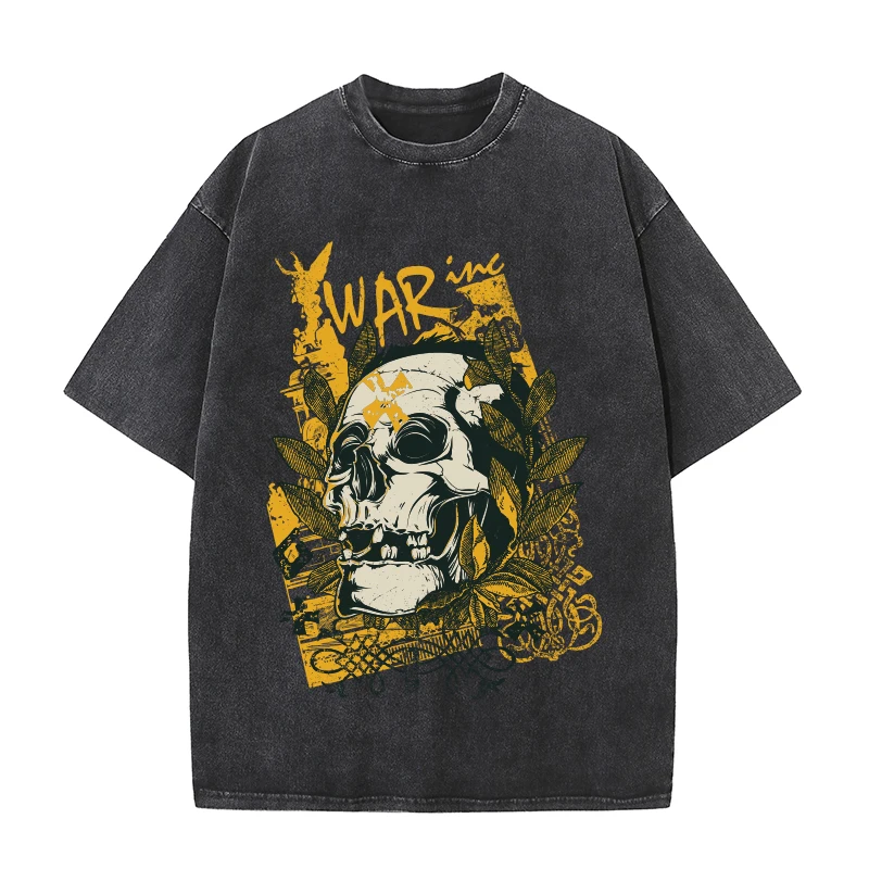 

Vintage Clothing Unisex Top Women Skull Streetwear Personalized T-shirt Y2k Clothes Plus Size Women's Clothing Harajuku Fashion