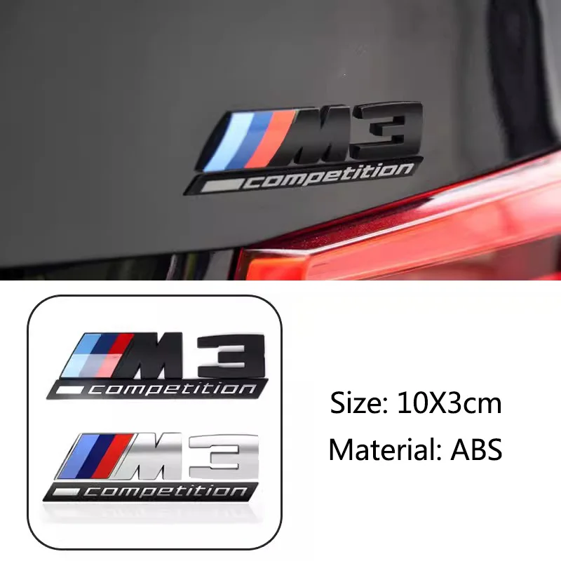 

For BMW Thunder Edition M1 M2 M3 M4 M5 M6 M7 M8 X3M X4M X5M X6M 3D Car Body Side ABS Badge Emblem Body Rear Trunk Decor Stickers