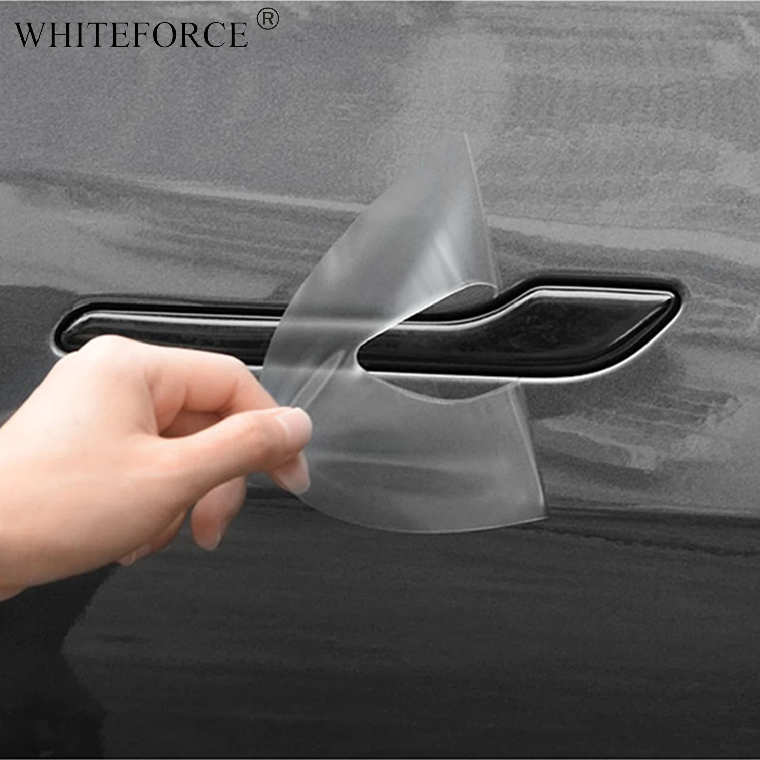 For Tesla Model 3 Model Y 2017-2024 Door Handle Scratch Protector - Inverted Door Handle Paint Protective TPU Film Car Clothing 