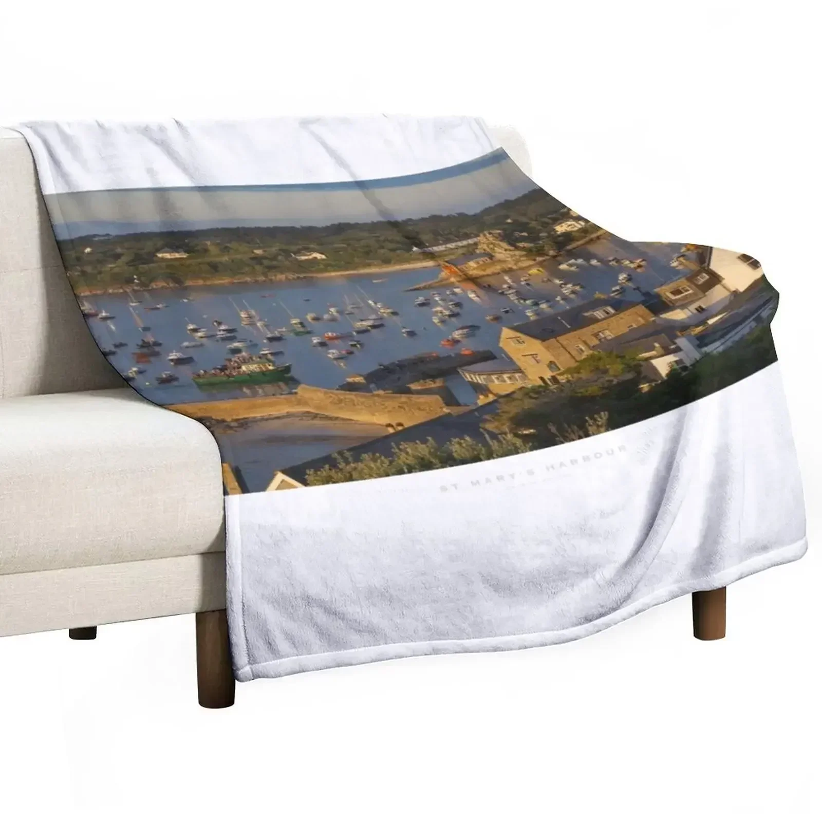 

St Mary's, Isles of Scilly Throw Blanket Sleeping Bag Travel Personalized Gift Soft Blankets