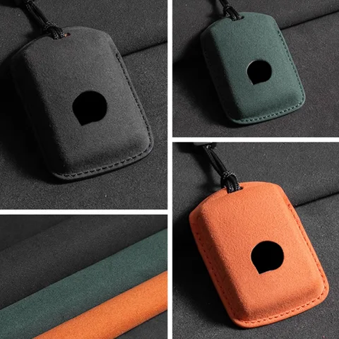 Suede for Volvo XC40 XC60 S90 XC90 V90 S90 S60 T5 T6 T8 Remote Smart Car Key Case Cover Holder Bag Protector Key Fob Accessories