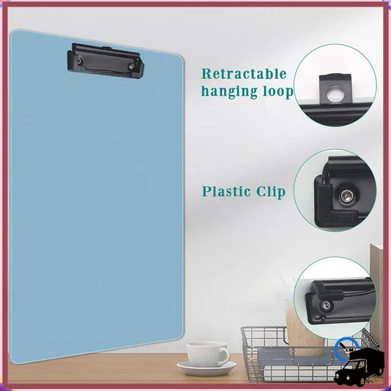 Efficient 4 Pack Multiple Color Clip Board With Metal Clip, For , Nurse, Teacher, Student