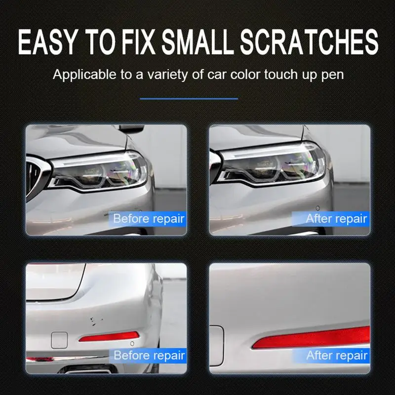 Matte Black ปลอดสารพิษ Touch Up Paint ปากกาสําหรับรถยนต์ Universal auto Scratch Repair Remover Coat Agent Mending เติมปากกาสี