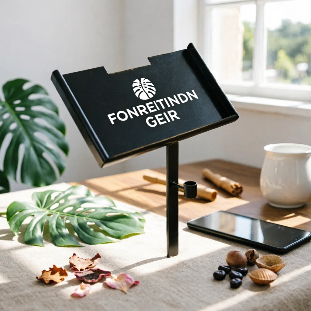 Memorial Marker Stand Iron Plaque Holder Stand Grave Marker Stake Black Memorial Plaque Support Matte Finish for Outdoor