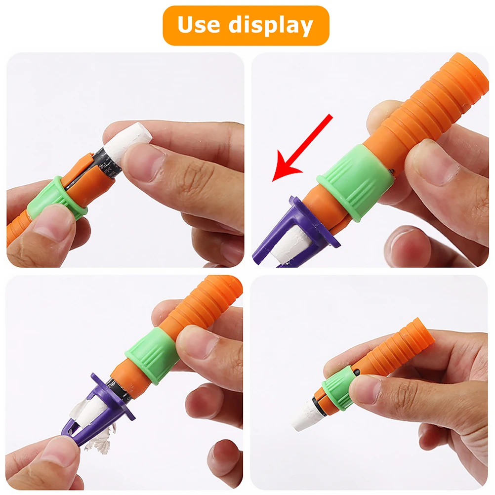 

20 Pcs Oil Pastel Extender Pencil Lengthener Crayons Chalk Plastic Extension Holder Cap Extenders Toddler