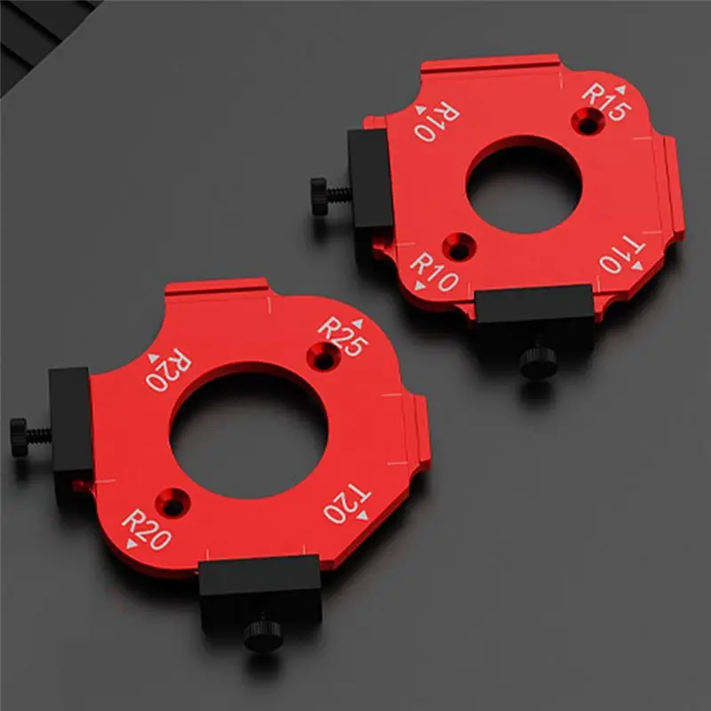 THIVN-Woodworking Router Templates Arc Angle Positioning Template, Inner/Outer Corner Arc Mold, Reusable Positioning Tools