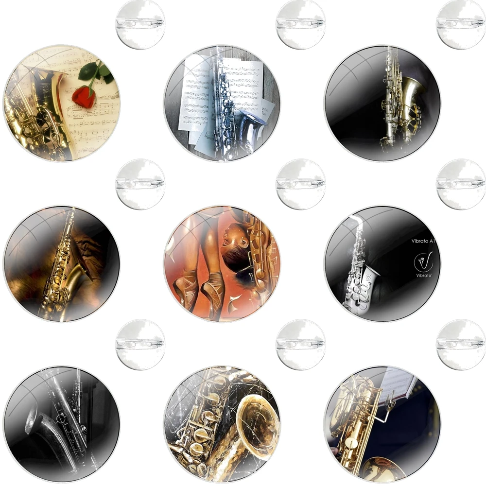 Jazz Music Series Badge Brooch Pin Accessories For Clothes Backpack Decoration gift